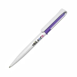 Ручка Sunflower пластиковая с поворотным механизмом с логотипом